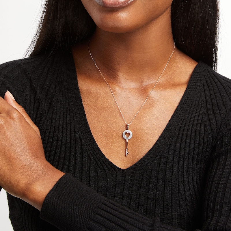 Brass Key to Your Heart Fantasy Necklace With Fairy and Swarovski Crystals,  Fantasy Jewelry, Fairy Jewelry, Key Jewelry 