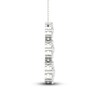 Thumbnail Image 1 of Diamond Triple Flower Necklace 1 ct tw Round-cut 10K White Gold 18"