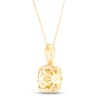 Thumbnail Image 4 of Diamond Cushion Necklace 1/4 ct tw Round-cut 10K Yellow Gold 18&quot;