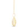 Thumbnail Image 2 of Diamond Cushion Necklace 1/2 ct tw Round-cut 10K Yellow Gold 18&quot;