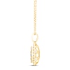 Thumbnail Image 2 of Diamond Cushion Necklace 1 ct tw Round-cut 10K Yellow Gold 18&quot;