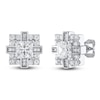 Men's Lab-Created Diamonds by KAY Square-Cut Stud Earrings 2 ct tw 14K White Gold