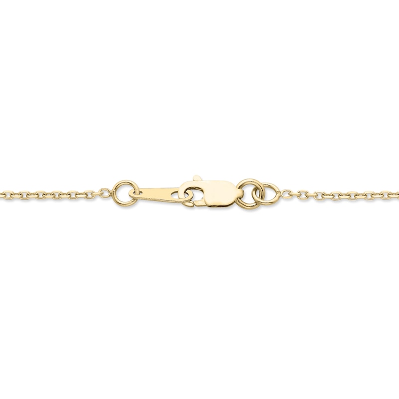 Main Image 3 of Encircled by Love Diamond Necklace 1/3 ct tw Round-cut 10K Yellow Gold 18&quot;