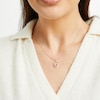 Thumbnail Image 4 of Encircled by Love Diamond Necklace 1/3 ct tw Round-cut 10K Yellow Gold 18&quot;