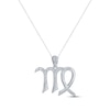 Thumbnail Image 0 of Diamond Virgo Necklace 1/10 ct tw Round-cut Sterling Silver 18"