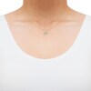 Thumbnail Image 2 of Diamond Aquarius Necklace 1/10 ct tw Round-cut 10K Yellow Gold 18&quot;