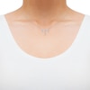 Thumbnail Image 2 of Diamond Aries Necklace 1/10 ct tw Round-cut Sterling Silver 18&quot;
