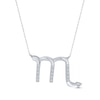Thumbnail Image 0 of Diamond Scorpio Necklace 1/10 ct tw Round-cut Sterling Silver 18"
