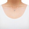 Thumbnail Image 1 of Diamond Aquarius Necklace 1/10 ct tw Round-cut Sterling Silver 18"