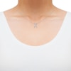 Thumbnail Image 2 of Diamond Pisces Necklace 1/10 ct tw Round-cut Sterling Silver 18&quot;