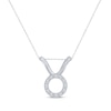 Thumbnail Image 1 of Diamond Taurus Necklace 1/10 ct tw Round-cut Sterling Silver 18&quot;