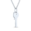 Thumbnail Image 4 of Diamond Key Necklace Sterling Silver 18"