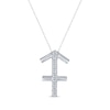 Thumbnail Image 0 of Diamond Sagittarius Necklace 1/10 ct tw Round-cut Sterling Silver 18"