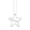Thumbnail Image 3 of Diamond Mom Star Pendant 1/6 ct tw Round-cut Sterling Silver