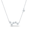 Thumbnail Image 1 of Diamond Star Necklace 1/5 ct tw Round-cut 10K White Gold 18&quot;