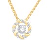 Circle of Gratitude Diamond Necklace 1/3 ct tw Round-cut 10K Two-Tone Gold 19"