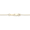 Thumbnail Image 2 of Diamond Three-Stone Dangle Necklace 1/6 ct tw Round-cut 10K Yellow Gold 18"