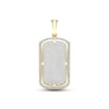 Thumbnail Image 1 of Men's Diamond Dog Tag Pendant 1 ct tw Round-cut 10K Yellow Gold