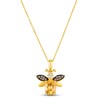 Thumbnail Image 1 of Le Vian Citrine Bee Necklace 1/10 ct tw Diamonds 14K Honey Gold 18&quot;
