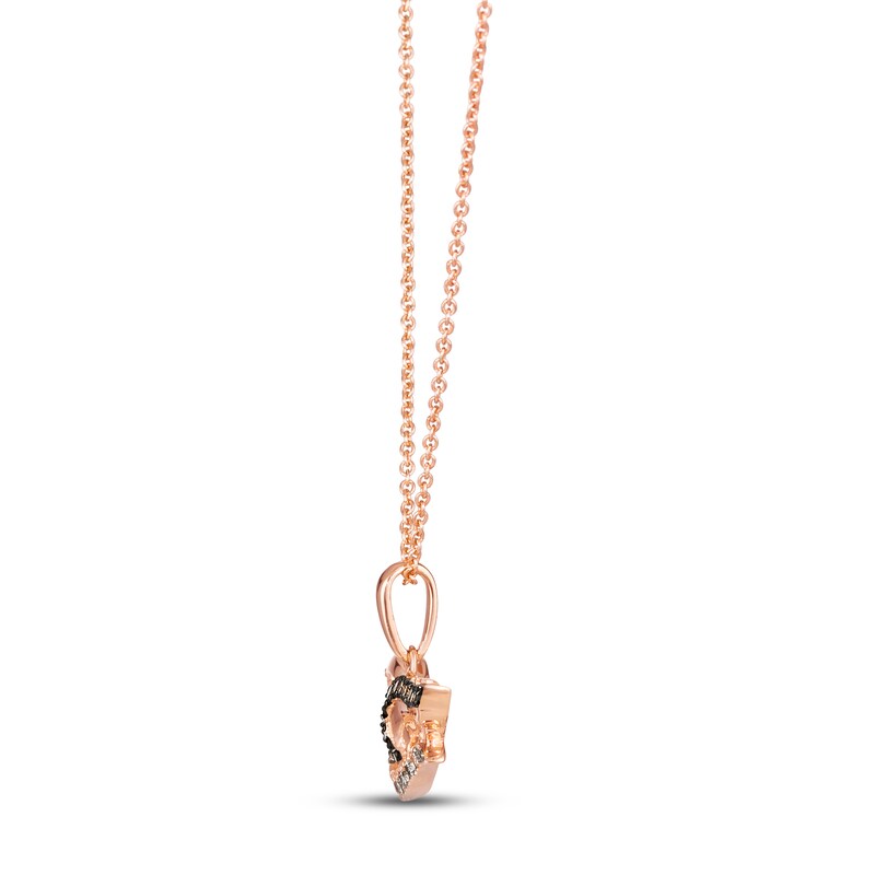 Main Image 2 of Le Vian Diamond Necklace 1/6 ct tw 14K Strawberry Gold 18&quot;