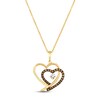 Le Vian Diamond Heart Necklace 1/4 ct tw 14K Honey Gold 18"