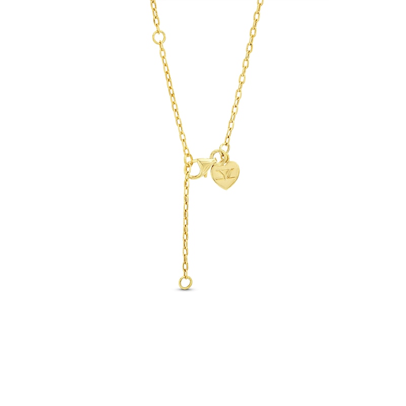 Godiva x Le Vian Diamond Heart Necklace 3/8 ct tw 14K Honey Gold 19"