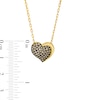 Godiva x Le Vian Diamond Heart Necklace 3/8 ct tw 14K Honey Gold 19"