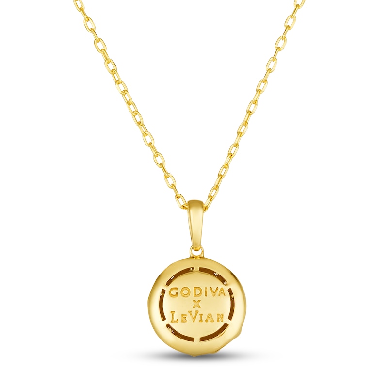 Main Image 3 of Godiva x Le Vian Diamond Necklace 1/2 ct tw 14K Honey Gold 19&quot;