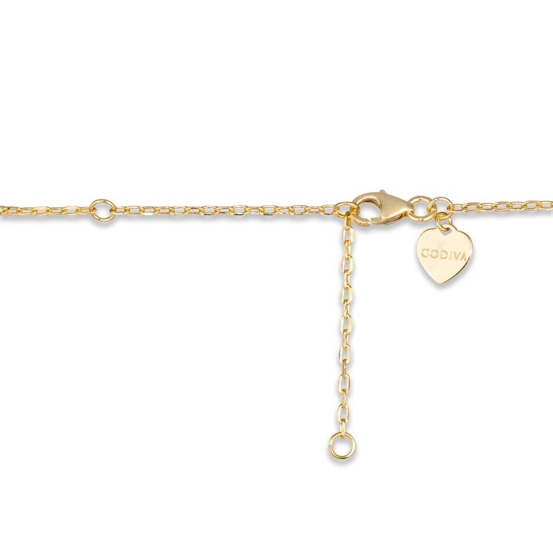 Main Image 5 of Godiva x Le Vian Diamond Necklace 1/2 ct tw 14K Honey Gold 19&quot;