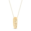 Thumbnail Image 3 of Diamond Vertical Bar Necklace 1/3 ct tw Round-cut 10K Yellow Gold 18&quot;