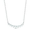 Thumbnail Image 1 of Diamond Bar Necklace 1/5 ct tw Round-cut 10K White Gold 18"