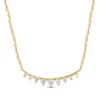 Thumbnail Image 0 of Diamond Bar Necklace 1/5 ct tw Round-cut 10K Yellow Gold 18"