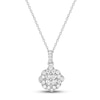 Diamond Necklace 1/3 ct tw Round-cut Sterling Silver 18"