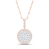 Thumbnail Image 0 of Multi-Diamond Necklace 3/4 ct tw Round-cut 10K Rose Gold 18"
