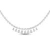 Thumbnail Image 1 of Diamond Riviera Necklace 10 ct tw Pear & Round-cut 14K White Gold 18&quot;