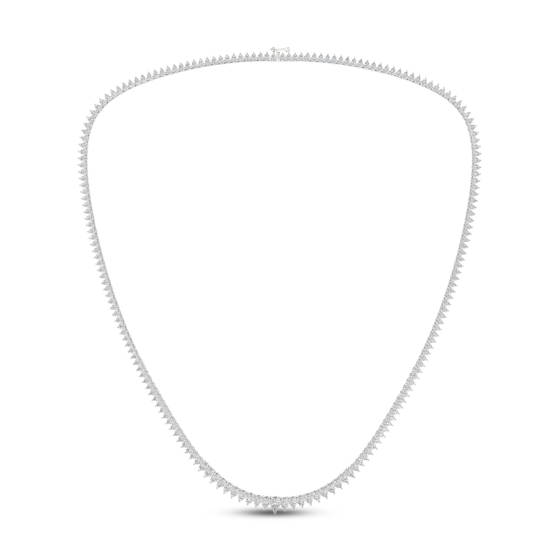 Main Image 2 of Diamond Riviera Necklace 10 ct tw Pear-Shaped 14K White Gold 18&quot;