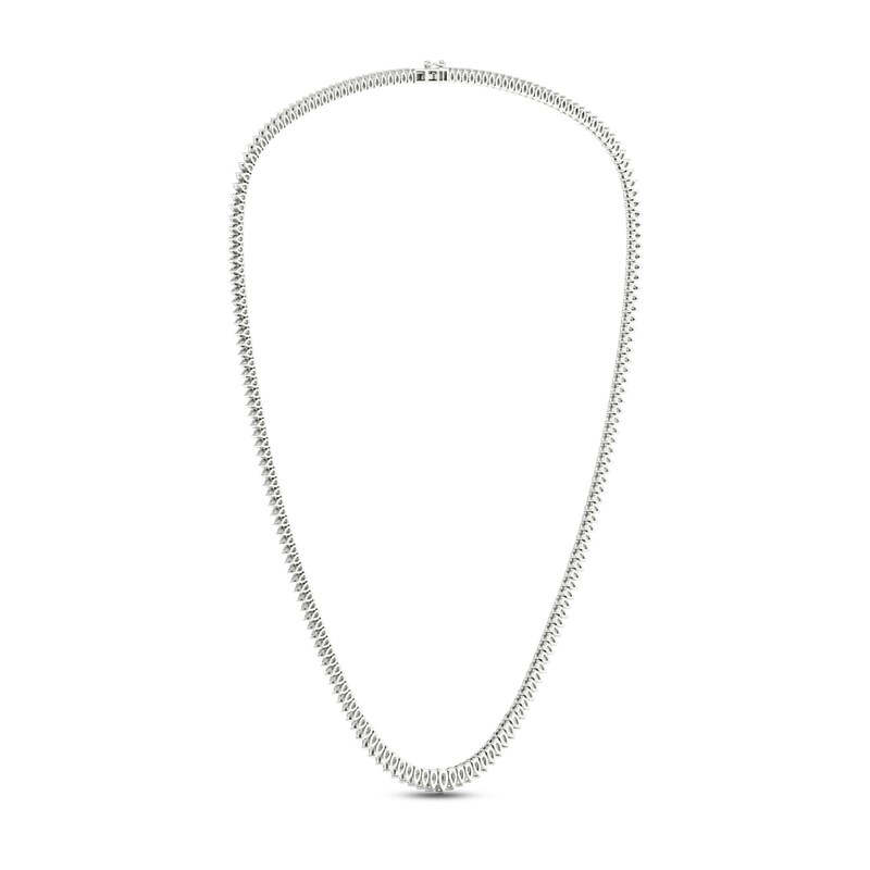 Main Image 5 of Diamond Riviera Necklace 10 ct tw Pear-Shaped 14K White Gold 18&quot;