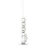Thumbnail Image 3 of Multi-Diamond Drop Necklace 2 ct tw Round & Marquise-cut 14K White Gold 18&quot;