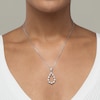 Thumbnail Image 4 of Diamond Teardrop Necklace 1-1/2 ct tw Pear & Marquise-cut 14K White Gold 18"
