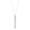 Thumbnail Image 3 of Diamond Drop Necklace 1-1/3 ct tw Marquise & Round-cut 14K White Gold 18"