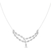 Thumbnail Image 0 of Diamond Y Necklace 2 ct tw Pear & Marquise-cut 14K White Gold 18"
