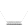 Thumbnail Image 0 of Diamond Bar Necklace 1-5/8 ct tw Marquise & Round-cut 14K White Gold 18"