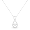 Thumbnail Image 0 of Unstoppable Love Diamond Infinity Necklace 1/4 ct tw 10K White Gold 18"