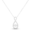 Thumbnail Image 1 of Unstoppable Love Diamond Infinity Necklace 1/4 ct tw 10K White Gold 18&quot;