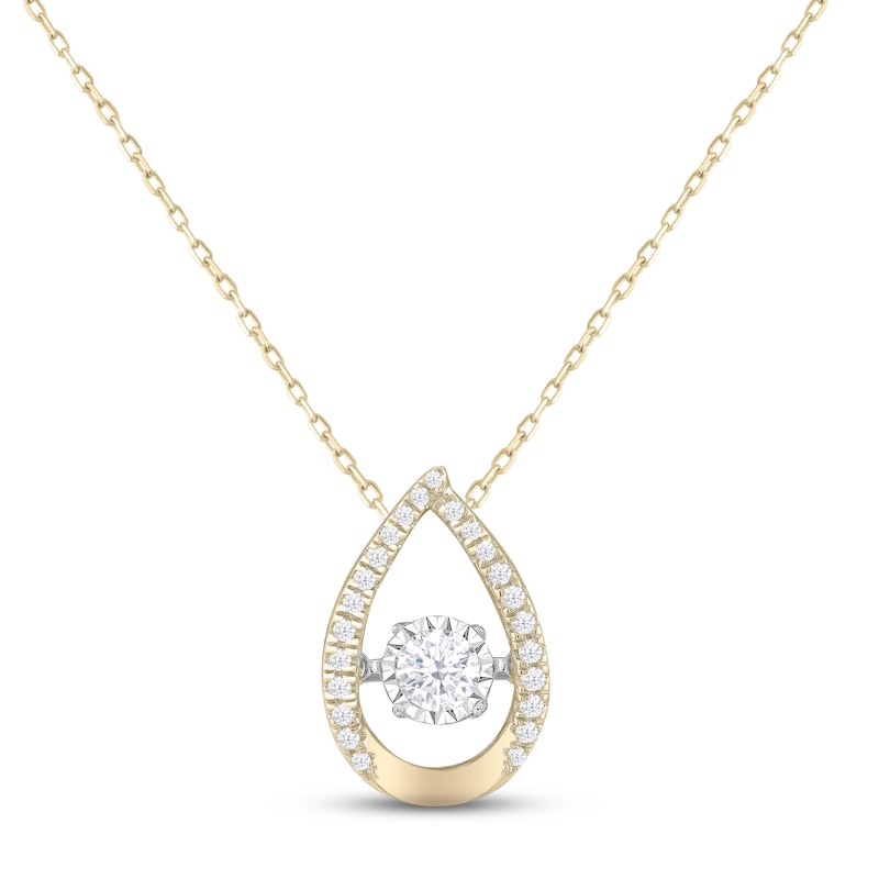 Main Image 1 of Unstoppable Love Diamond Necklace 1/2 ct tw 10K Yellow Gold 18&quot;