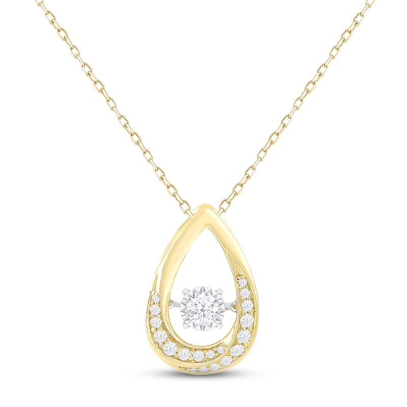 Unstoppable Love Diamond Necklace 1/2 ct tw 10K Yellow Gold 18
