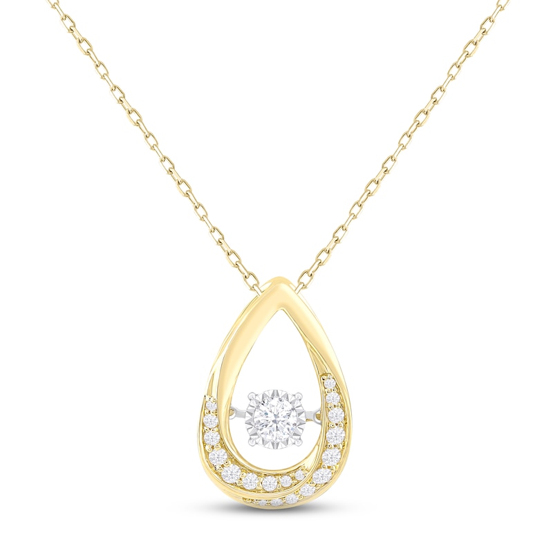 Main Image 1 of Unstoppable Love Diamond Necklace 1/2 ct tw 10K Yellow Gold 18&quot;