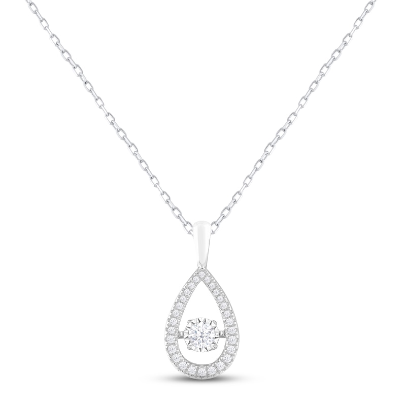 Unstoppable Love Diamond Necklace 1/3 ct tw 10K White Gold 18"