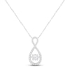 Thumbnail Image 1 of Unstoppable Love Diamond Infinity Necklace 1/2 ct tw 10K White Gold 18&quot;