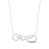Thumbnail Image 0 of Diamond "Mama" Infinity Necklace 1/6 ct tw Round-cut Sterling Silver 18"